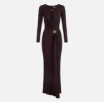 Elisabetta Franchi Sukienka red carpet z biżuteryjnymi detalami