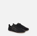 Elisabetta Franchi Sneakersy ze skóry nappa i zamszu